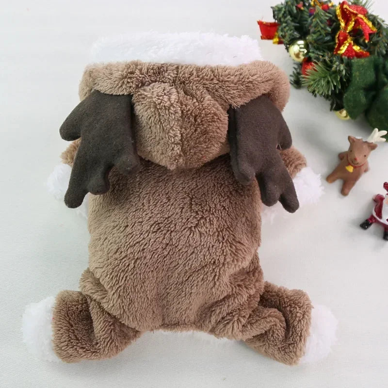Christmas Clothes Winter Warm Pet Clothes for Small & Medium Dogs