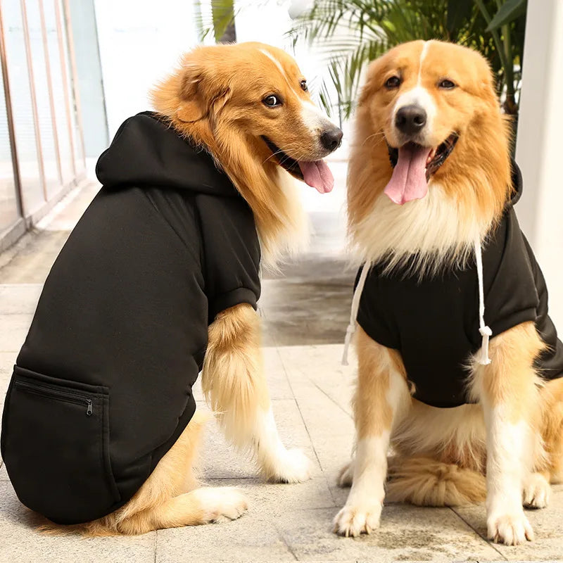 Big Dog Pet Hoodies Clothes 2XL-5XL for Medium Large Labrador Golden Retriever Shepherd Husky Autumn Winter Warm Pet Clothing