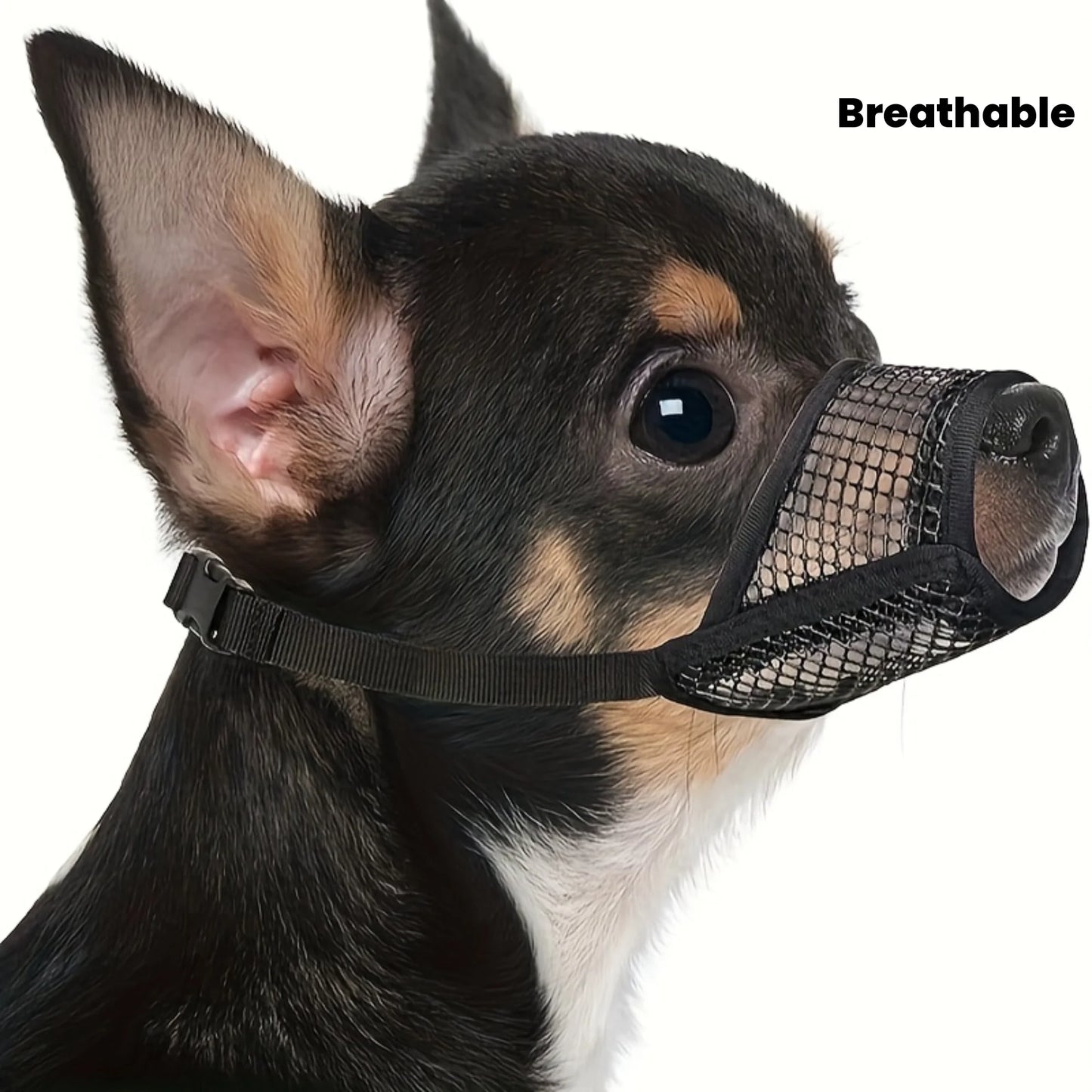Mesh Muzzle For Short Snout And Small - Medium Dogs, Anti-Biting