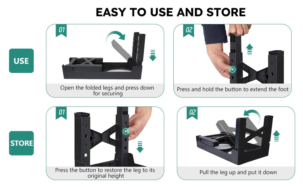 2-in-1 Elevated Slow Feeder Dog Bowls, Non-Slip Stainless Steel/Plastic/ Pet Food & Water Bowls with Foldable Stand