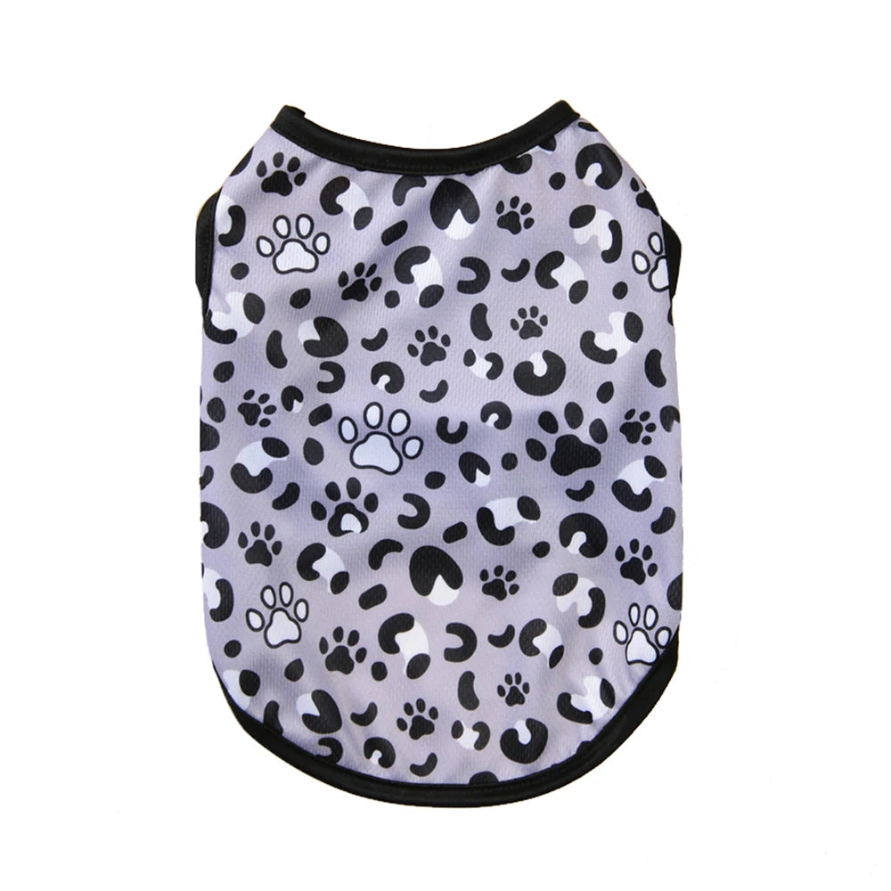 Summer Clothes Breathable Vest For Small Dogs & Cats Costume, Beach Style Fashion T-shirt