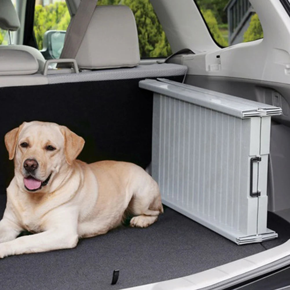 Folding Portable Pet Stair Ramp Non-Slip Rug Surface Dog SUV & Truck Ramp 59x15.8 Inch