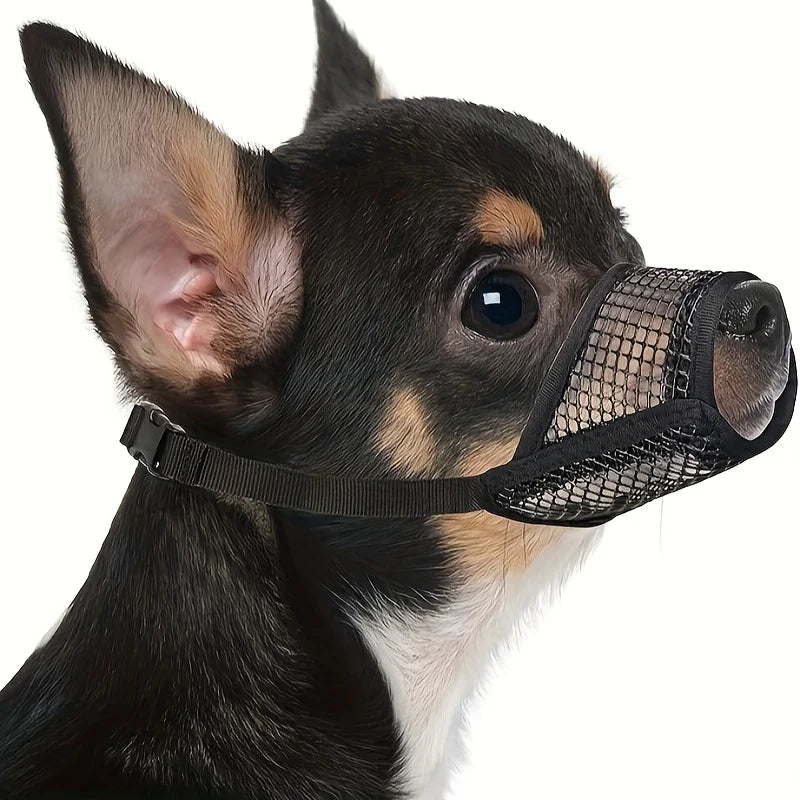 Mesh Muzzle For Short Snout And Small - Medium Dogs, Anti-Biting