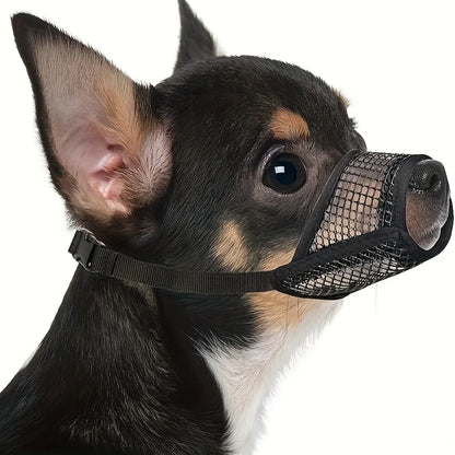 Mesh Muzzle For Short Snout And Small - Medium Dogs, Anti-Biting