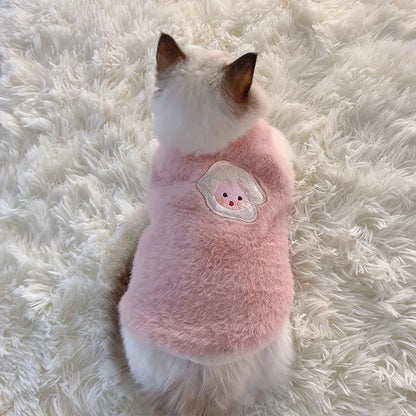 Warm Kitten Clothes for Winter, Sweater Vests
