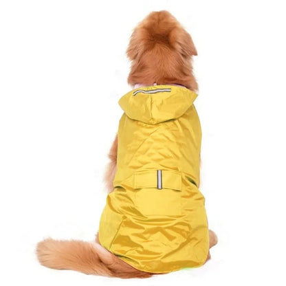 Dog Raincoat Jacket Clothes Reflective Waterproof Rain Poncho