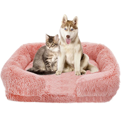 Thickened orthopedic dog bed for large dogs - egg sponge, easy to remove and wash plush cover
