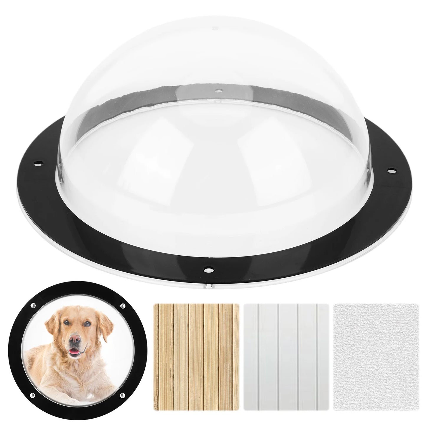 Acrylic Dome Dog Porthole Window Clear View Bubble Peek Window Dog Window for Doggie/Cat