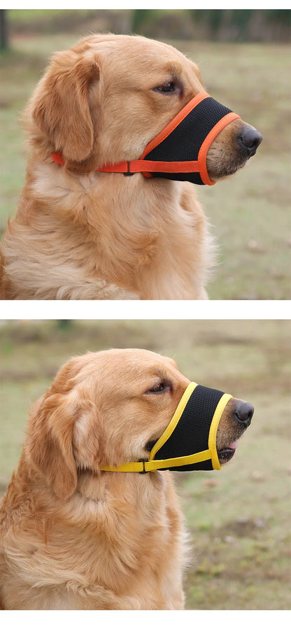 Comfortable Breathable Adjustable Dog Muzzle Anti-Bite, Anti-Eating Pet Muzzle for Small - Large Dogs, Allows Drinking