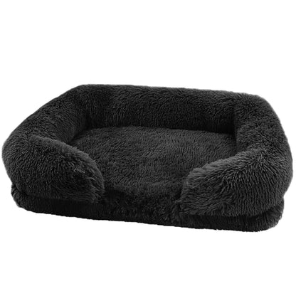 Thickened orthopedic dog bed for large dogs - egg sponge, easy to remove and wash plush cover