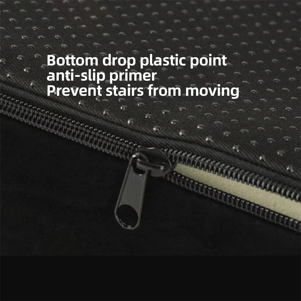 Dog Ramp Step Stairs 5 Steps Pet Stairs for High Beds and Sofa High-Density Sponge Foam Dog Steps with Removable Washable Cover