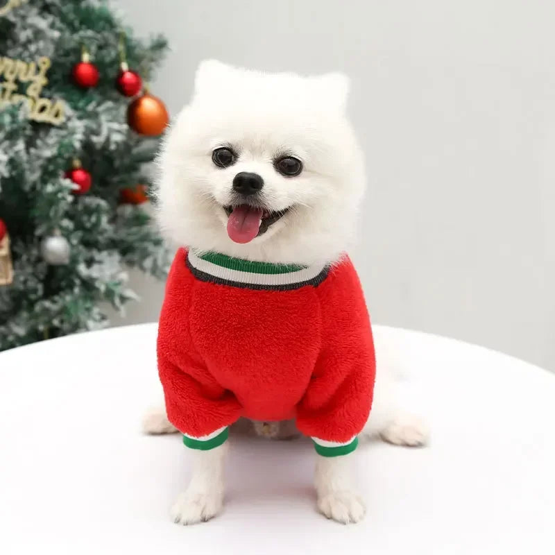 Christmas Clothes Winter Warm Pet Clothes for Small & Medium Dogs