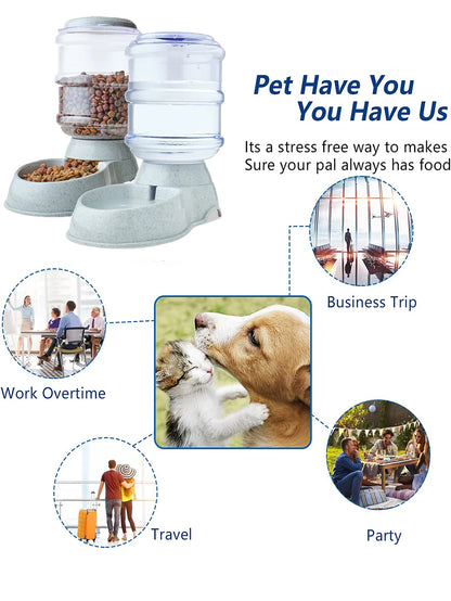 Automatic Water Dispenser Large Capacity Pet Feeder Dog Food, Dog & Cat Feeder, Drinking Bowl