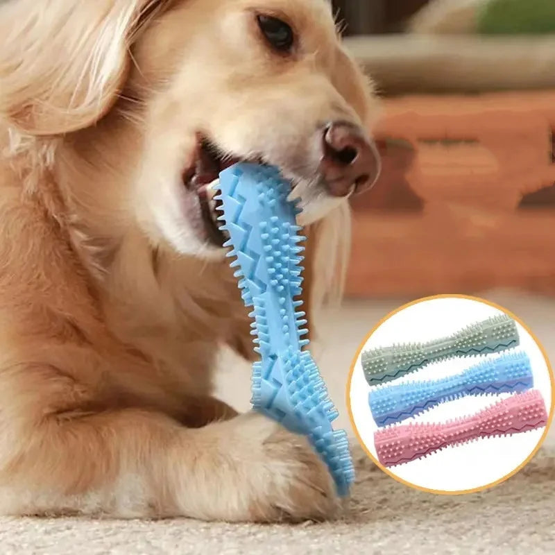 Dog Teething Toy, Teeth Cleaner & Chew Stick, Leak-Proof