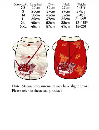 Robe Costume, Warm Cat / Small Dog Winter Pet Vest