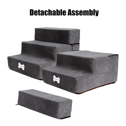 Small Dog Stairs Pet 3 Steps Stairs 30cm Height for Small Dog Cat Ramp Ladder, Antislip