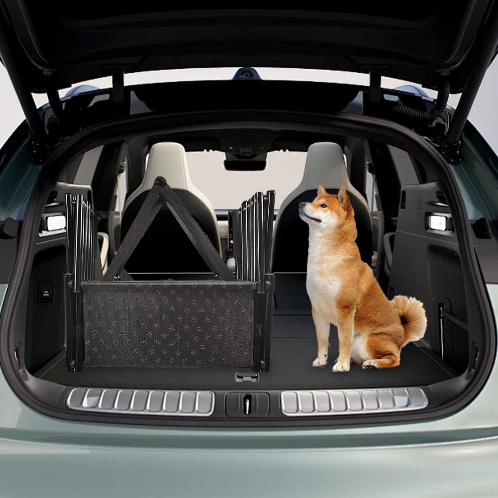 5 Steps Dog Car Ramp for Large Dog Support Up 150 Lbs Foldable Portable Dog Steps