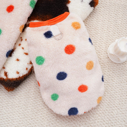 Cute Dog Jacket Soft Fleece Warm For Medium and Large Dogs