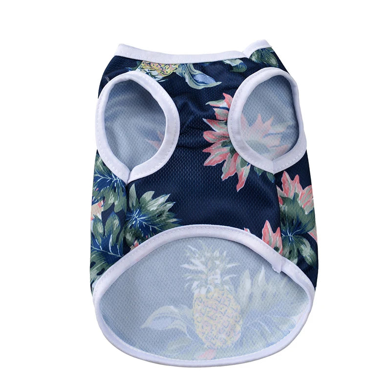 Summer Clothes Breathable Vest For Small Dogs & Cats Costume, Beach Style Fashion T-shirt
