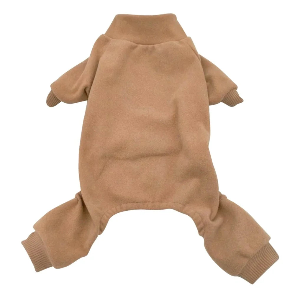 Winter Fleece Pajamas, Pet Clothes For Small Medium Dogs & Cats