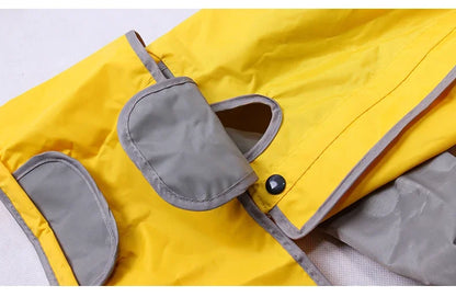 Medium - Large Dog Raincoat, Waterproof, Four Corner Hooded Jacket Poncho