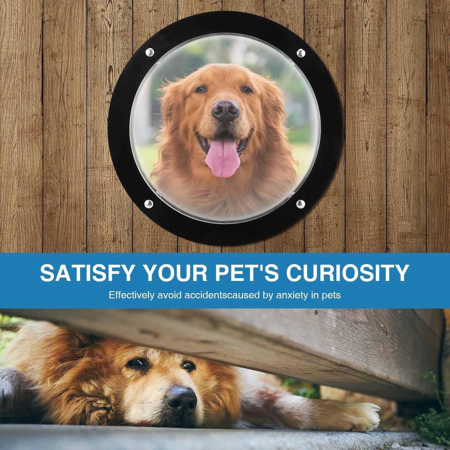 Acrylic Dome Dog Porthole Window Clear View Bubble Peek Window Dog Window for Doggie/Cat