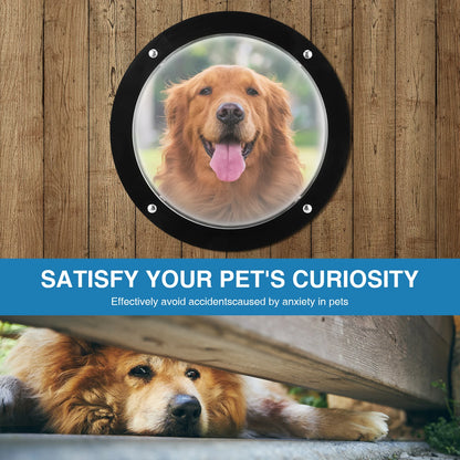 Acrylic Dome Dog Porthole Window Clear View Bubble Peek Window Dog Window for Doggie/Cat