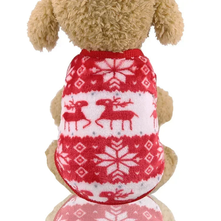 Christmas Clothes Winter Warm Pet Clothes for Small & Medium Dogs