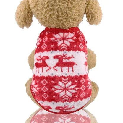 Christmas Clothes Winter Warm Pet Clothes for Small & Medium Dogs