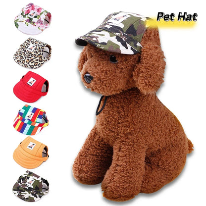 Fashionable Cute Pet Dog Cat Puppy Hat Baseball Visor Hat Puppy Grooming Dress Up Hat Peaked Cap Sunbonnet Outdoor Topee