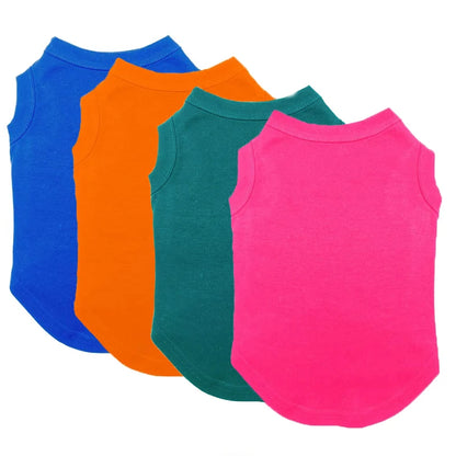 Dog Shirt Clothes, Spring Summer T Shirt Apparel Soft Blank Shirts Clothes For Extra Small -  Extra Large Size Dogs