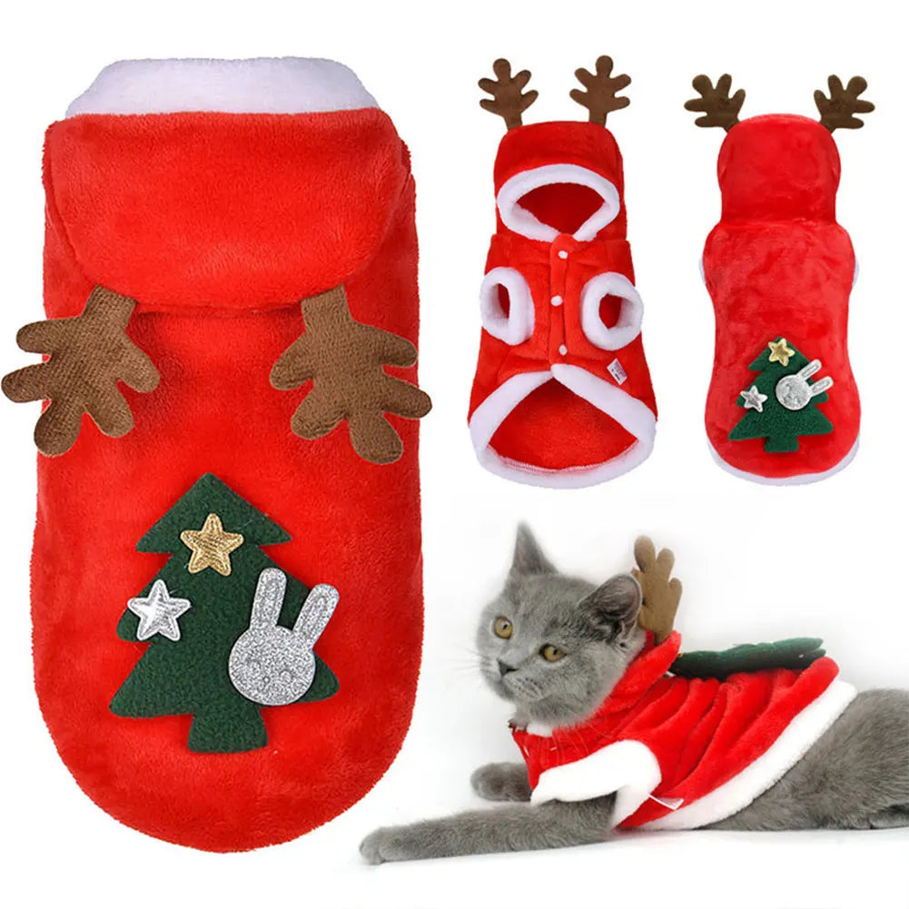 Christmas Clothes, Warm Cold Weather Coats for Small Dogs & Cats