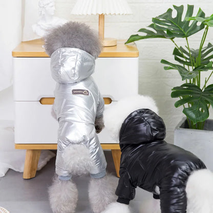 Winter Warm Pet Dog Jumpsuit Waterproof Dog Clothes for Small Dogs, Cats