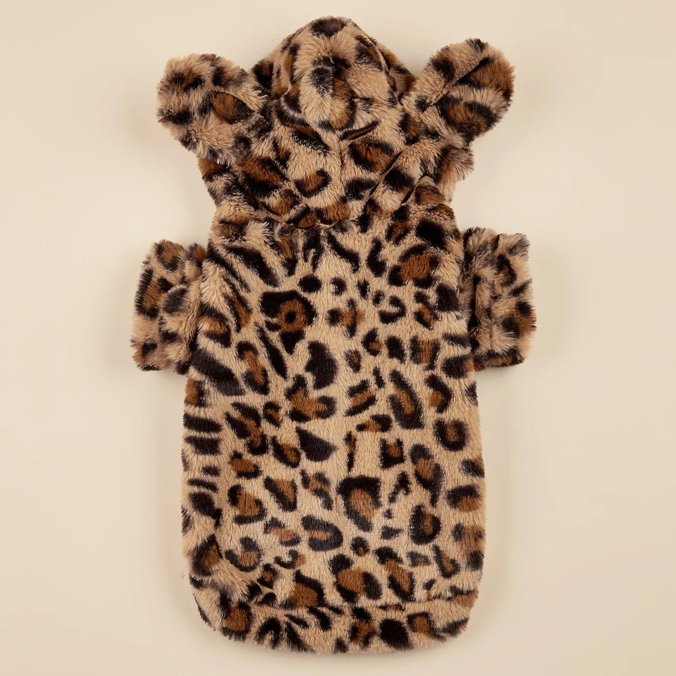 Pet Hoodie For Small & Medium Dogs, Leopard Dog Hoodie With Ears