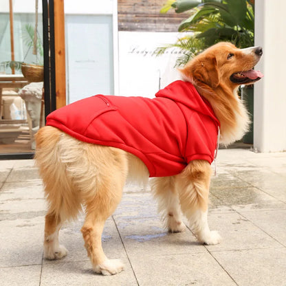 Big Dog Pet Hoodies Clothes 2XL-5XL for Medium Large Labrador Golden Retriever Shepherd Husky Autumn Winter Warm Pet Clothing