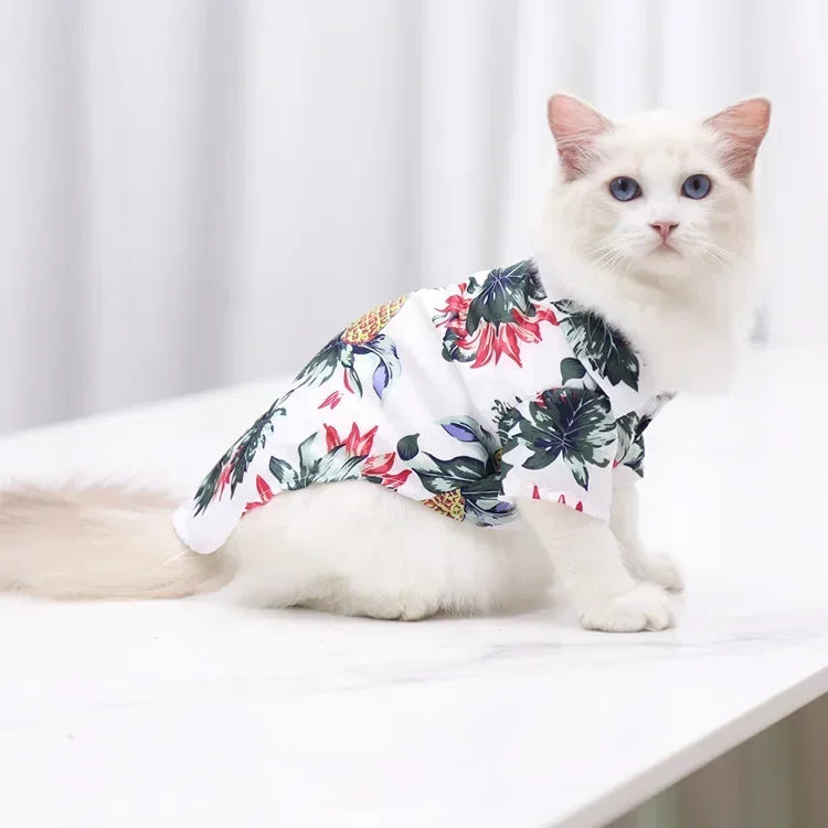 Hawaiian Style Pet Shirt, Dog/Cat Shirts for Small - Medium