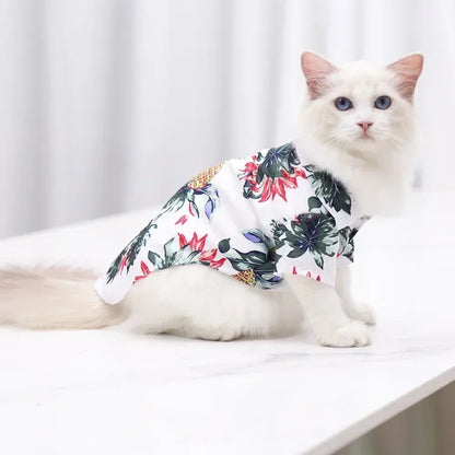 Hawaiian Style Pet Shirt, Dog/Cat Shirts for Small - Medium