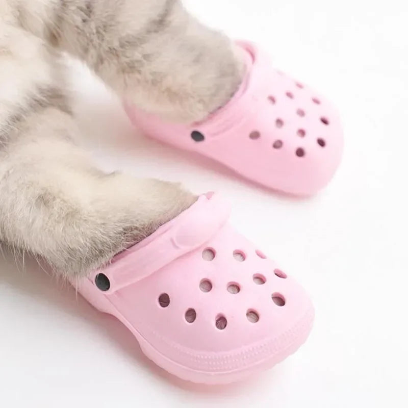 2Pcs/Set Pet Dog Sand Beach Shoes/Rubber boots, Anti Slip Waterproof Cat Shoe