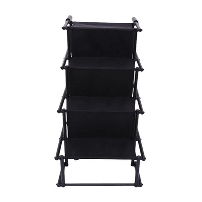 4 Steps Pet Ladder Ramp Foldable Nonslip Surface Lightweight Sturdy Portable Folding Pet Stairs Rubber for Car, Home Indoor Outdo