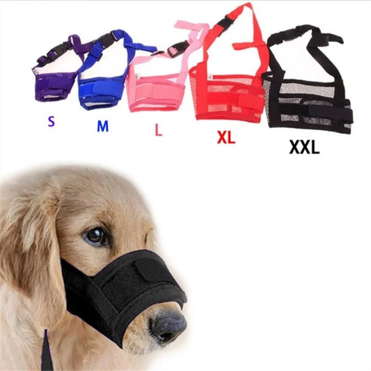 Anti Barking Dog Muzzle For Small - Large Dogs Adjustable Mesh, Breathable