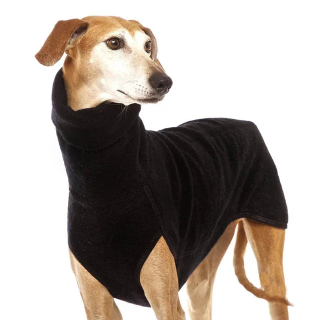 High Collar, Warm Pet Coat for Medium & Large Dogs, green, grey, black