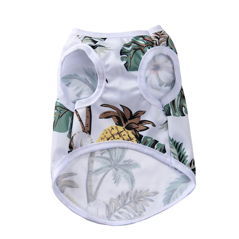 Summer Clothes Breathable Vest For Small Dogs & Cats Costume, Beach Style Fashion T-shirt