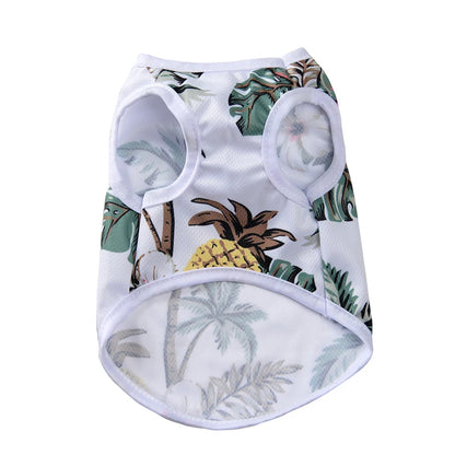 Summer Clothes Breathable Vest For Small Dogs & Cats Costume, Beach Style Fashion T-shirt