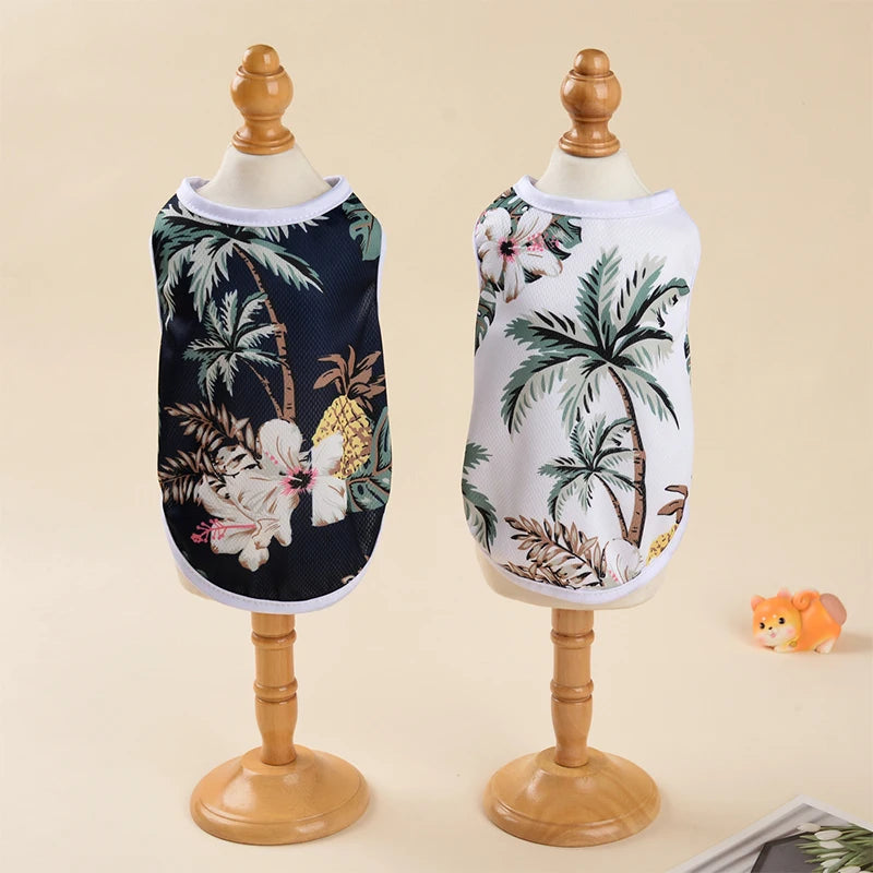 Summer Clothes Breathable Vest For Small Dogs & Cats Costume, Beach Style Fashion T-shirt