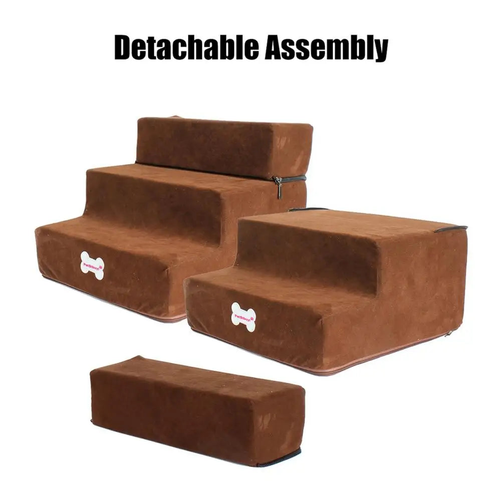 Small Dog Stairs Pet 3 Steps Stairs 30cm Height for Small Dog Cat Ramp Ladder, Antislip