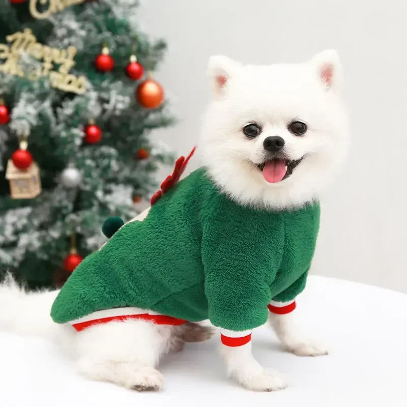 Christmas Clothes Winter Warm Pet Clothes for Small & Medium Dogs