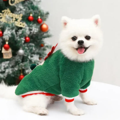 Christmas Clothes Winter Warm Pet Clothes for Small & Medium Dogs