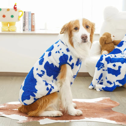 Cute Dog Jacket Soft Fleece Warm For Medium and Large Dogs