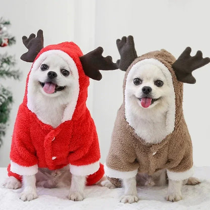 Christmas Clothes Winter Warm Pet Clothes for Small & Medium Dogs