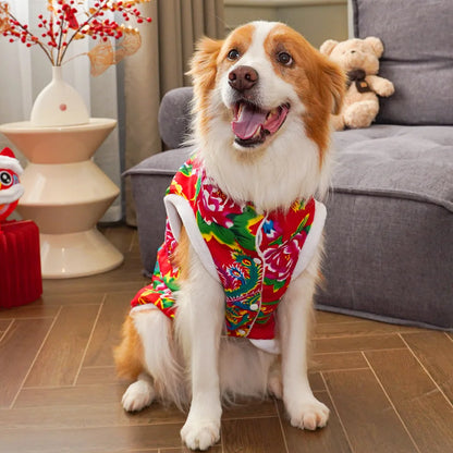 Dog Dragon Robe, Winter Warm Christmas Vest  / Coat for Cats and  Dogs